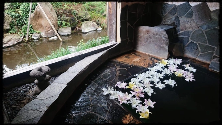 Lilly Bath at Shinano-so Onsen
